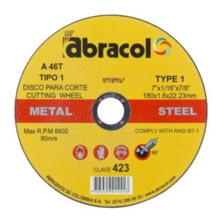 DISCO C/METAL 7 X1/16X7/8 ABRACOL