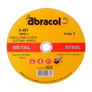DISCO C/METAL 9X1/16X7/8 ABRACOL