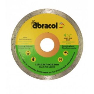 DISCO DIAMANTADO CONTINUO 4 1/2 ABRACOL