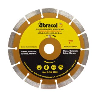 DISCO DIAMANTADO SEGMENTADO 7" ABRACOL