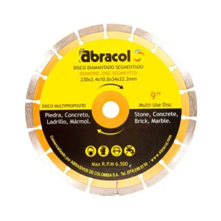 DISCO DIAMANTADO SEGMENTADO 9" ABRACOL