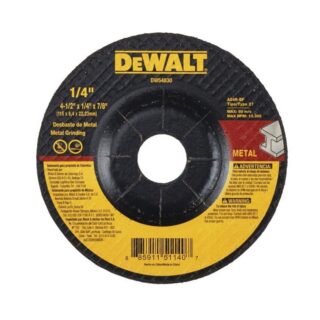 DISCO PULIR METAL 4 1/2 X 1/4 DEWALT