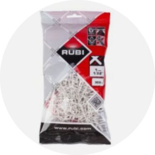 CRUCETA PVC RUBI 1 MM X 300 UNID
