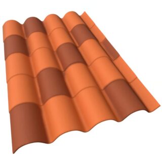 TEJA COLONIAL CONICA PINTADA 1,60