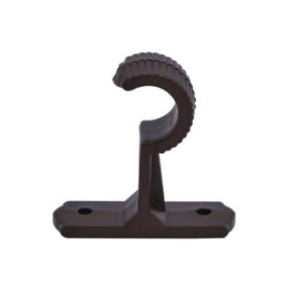 SOPORTE CORTINA SENCILLO CAFÉ 1