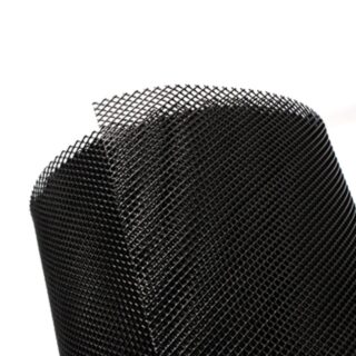 MALLA PLASTICA DIAMANTE 11X11 1X30M NEGR
