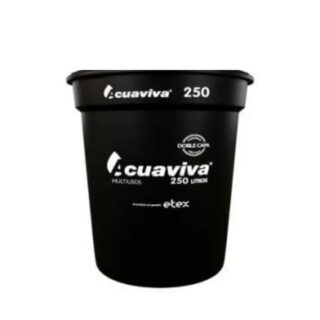 TANQUE ACUAVIVA NEGRO 250L SIN TAPA